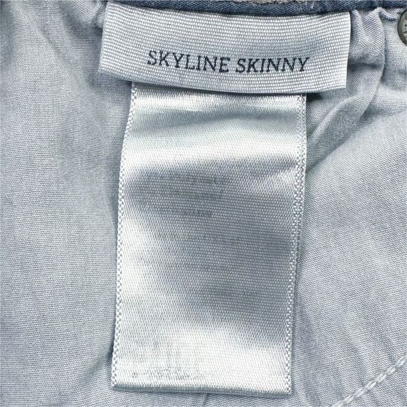 PAIGE Denim Skyline Skinny Dark Wash Jeans - Size 27 - Picture 6 of 6